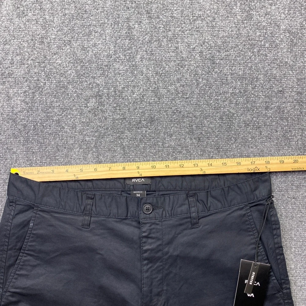 RVCA Daggers Tech Chino 2 Mens Slim Fit Pants‎ Black AVYNP00214 Size 34 NWT
